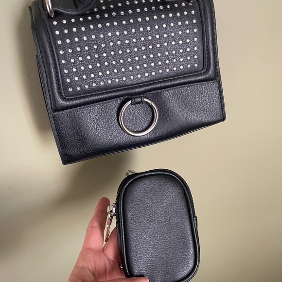 Madden NYC Black Studded Crossbody Bag - Picture 4 of 8